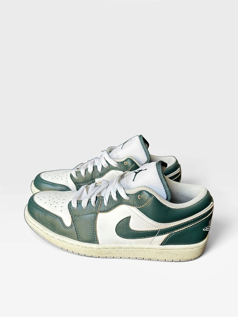 Air Jordan 1 Low Oxidized Green Sneakers.